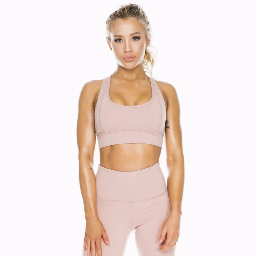 Saski Collection Dusty Pink Sports Bra